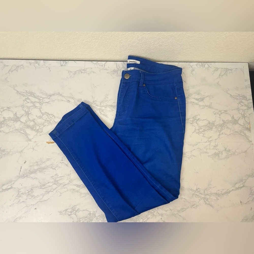 d. jeans Women’s Cotton Jeans Blue Sz 6P Petite Soft Denim Skinny Pockets